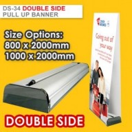 DS-34 DOUBLE SIDE PREMIUM PULL UP BANNER